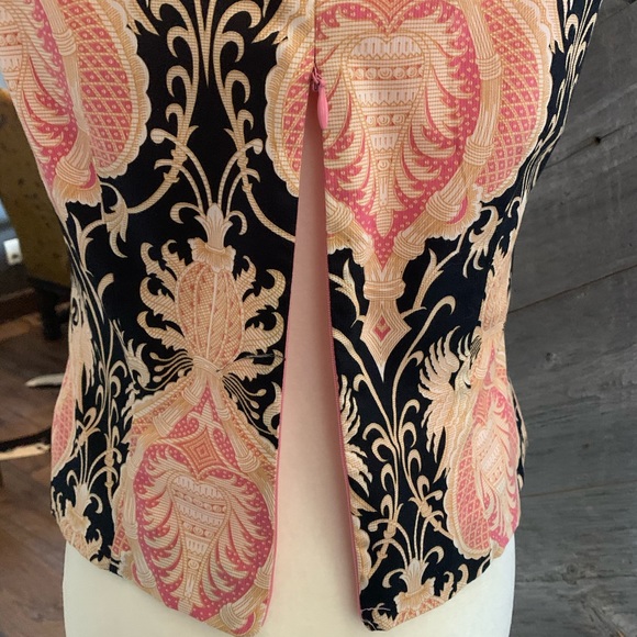 Trina Turk Sleeveless Top Damask Tank - Picture 8 of 13